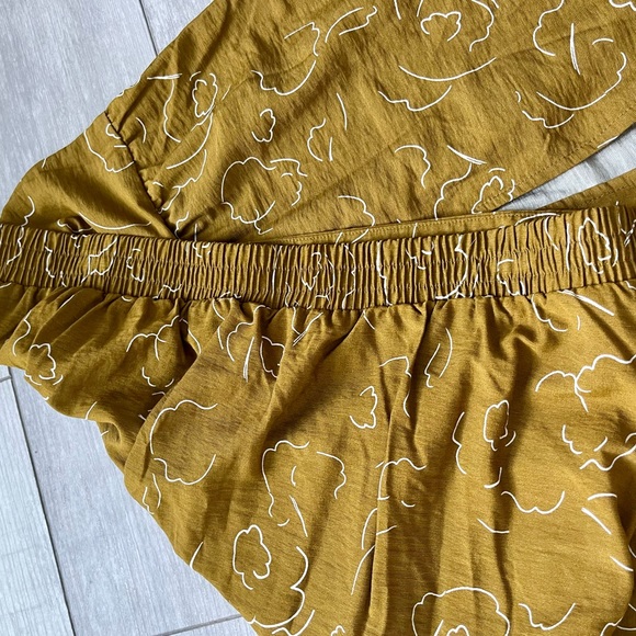 Nine West Tiered Maxi Skirt Mustard - Picture 4 of 6